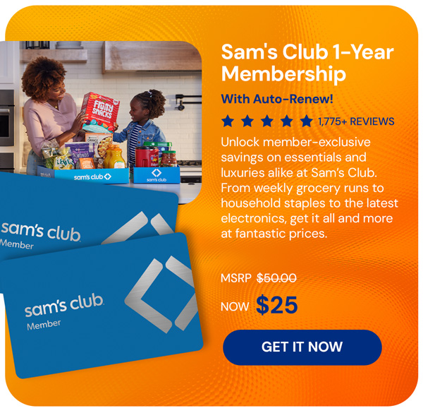 Sam's Club 1-Year Membership with Auto-Renew!