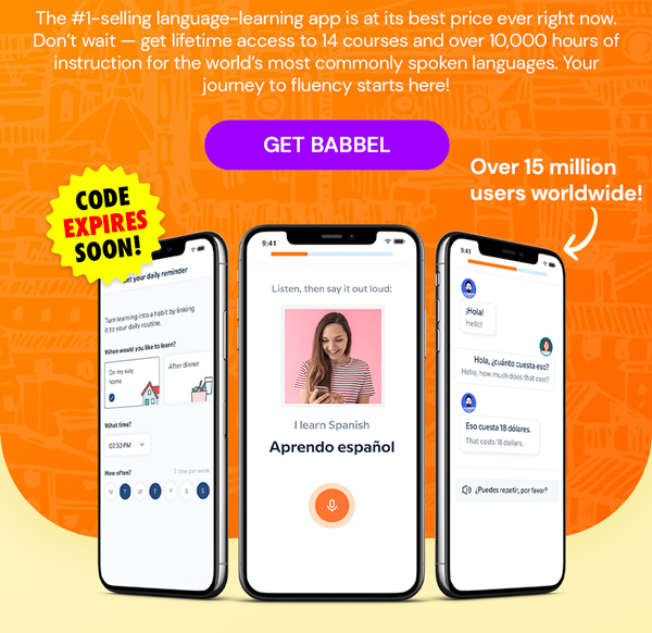 Babbel Language Learning: Lifetime Subscription (All Languages)