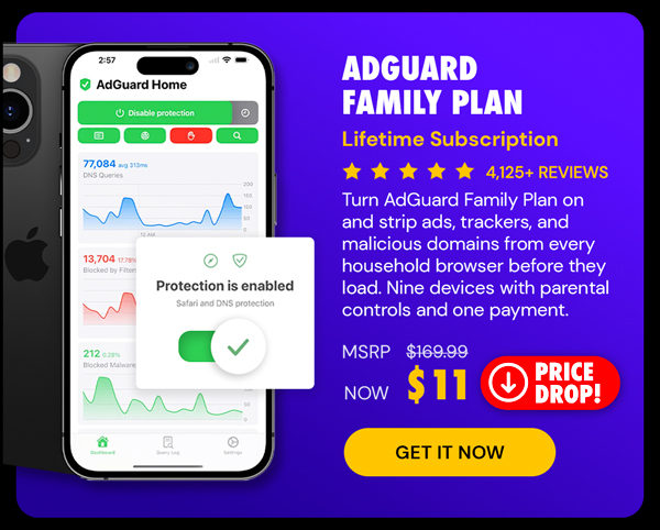 AdGuard Family Plan: Lifetime Subscription