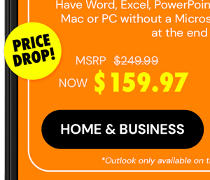 Microsoft Office 2024 Home & Business for Mac or PC Lifetime License