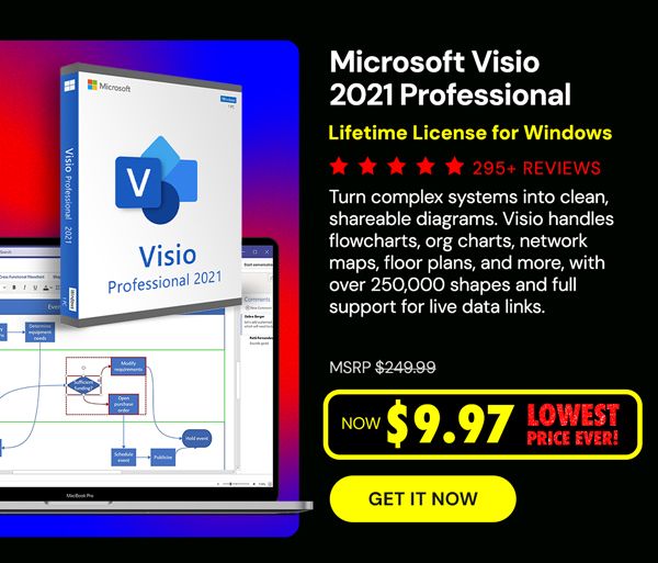 Microsoft Visio 2021 Professional: Lifetime License for Windows