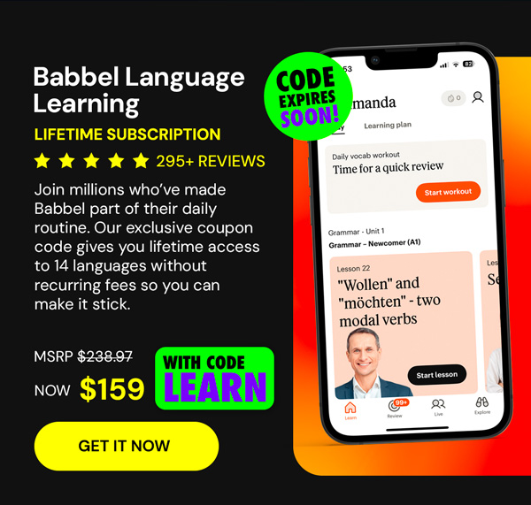 Babbel Language Learning: Lifetime Subscription (All Languages)