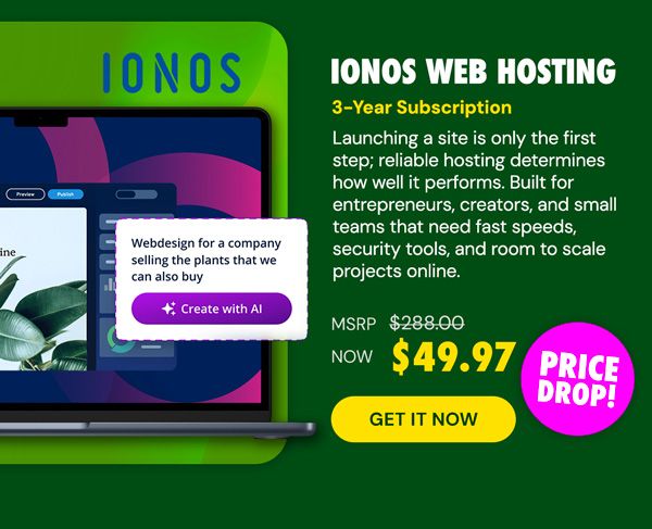 IONOS Web Hosting Plus Plan: 3-Year Subscription