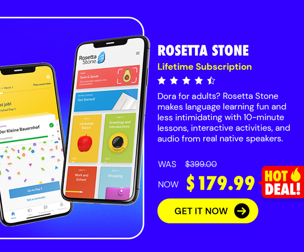 Rosetta Stone: Lifetime Subscription (All Languages)