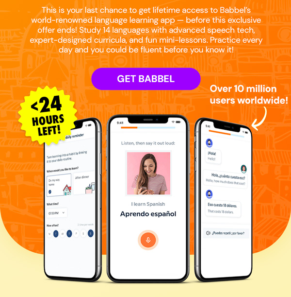 Babbel Language Learning: Lifetime Subscription (All Languages)