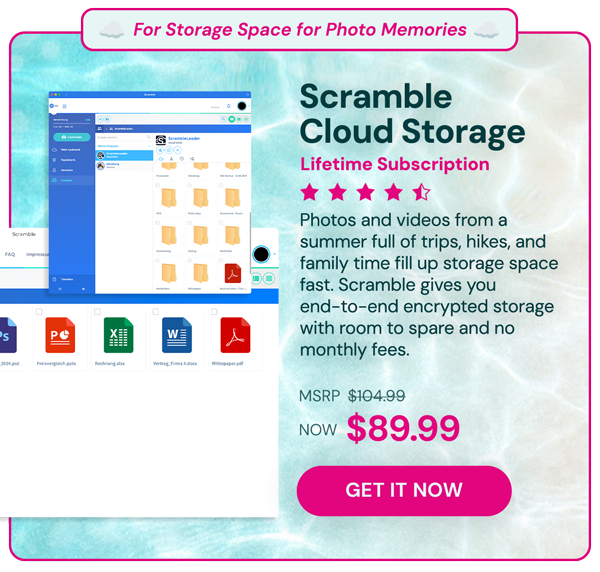 Scramble Cloud Storage: Lifetime Subscription