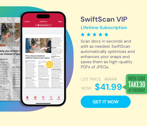 SwiftScan VIP: Lifetime Subscription