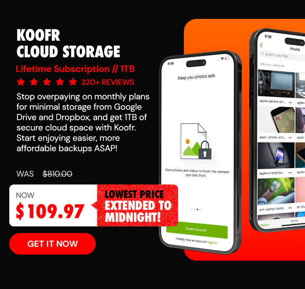 Koofr Cloud Storage: Lifetime Subscription (1TB)