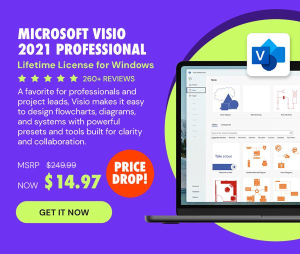 Microsoft Visio 2021 Professional: Lifetime License for Windows