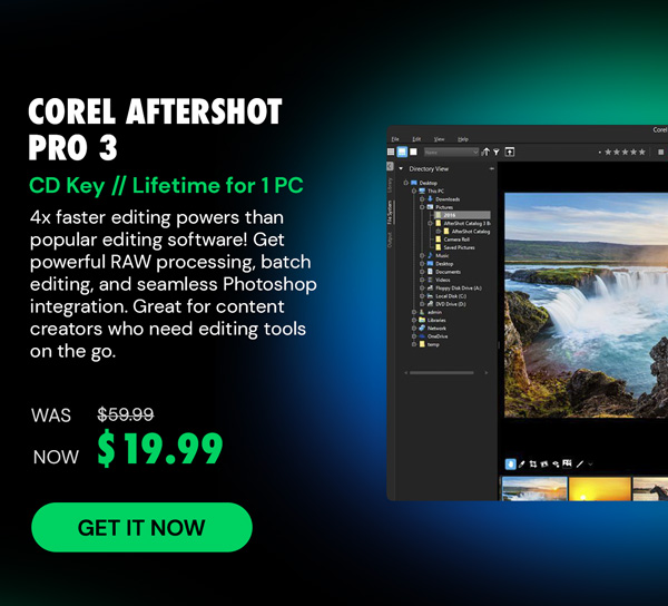 Corel AfterShot Pro 3: CD Key [Lifetime for 1 PC]
