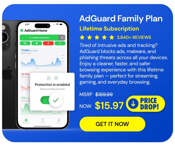 AdGuard Family Plan: Lifetime Subscription