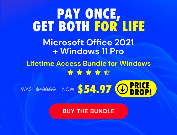 The Ultimate Microsoft Office Professional 2021 for Windows: Lifetime License + Windows 11 Pro Bundle