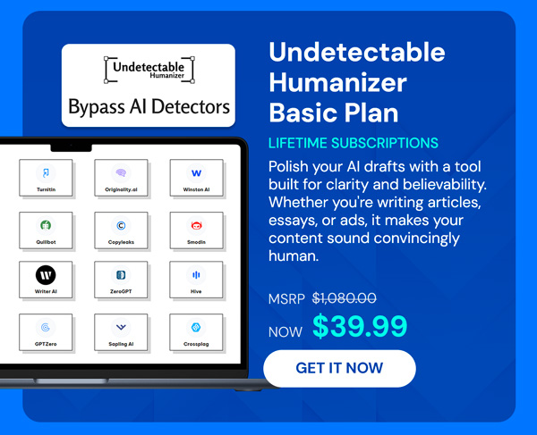 Undetectable Humanizer Basic Plan: Lifetime Subscriptions