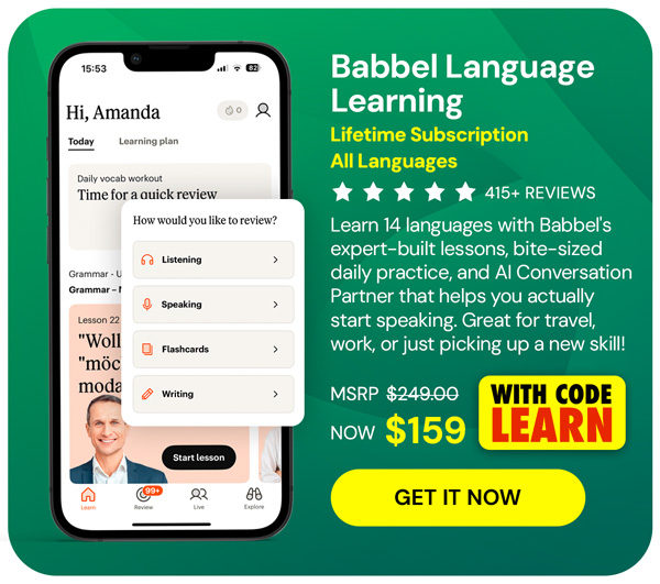 Babbel Language Learning: Lifetime Subscription (All Languages)