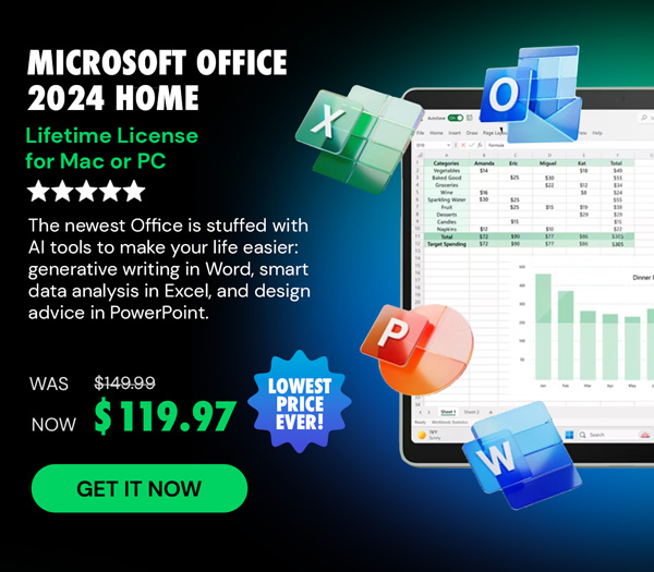Microsoft Office 2024 Home for Mac or PC