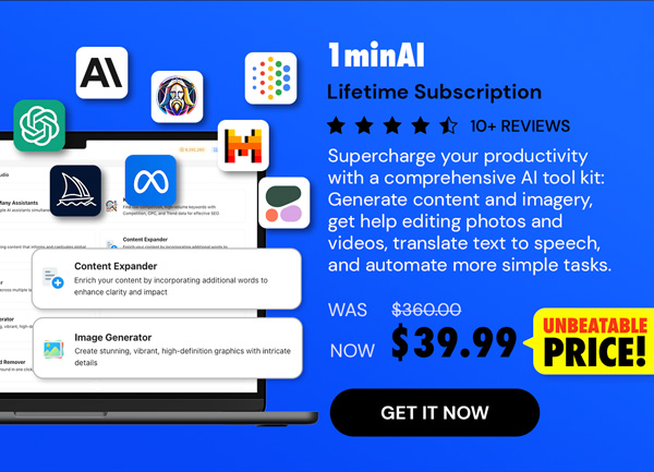 1minAI: Lifetime Subscription