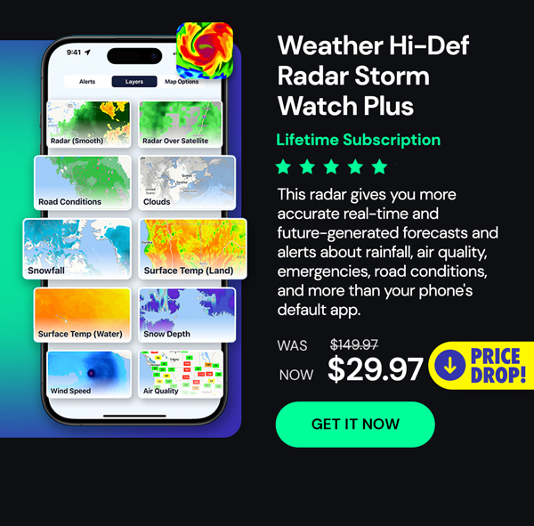 Weather Hi-Def Radar Storm Watch Plus: Lifetime Subscription