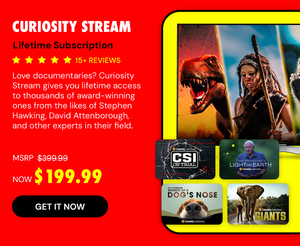 Curiosity Stream Standard Plan: Lifetime Subscription