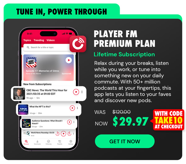 Player FM - Podcast Player Premium Plan: Lifetime Membership