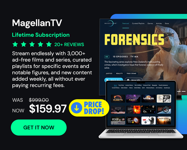 MagellanTV Documentary Streaming Service: Lifetime Subscription