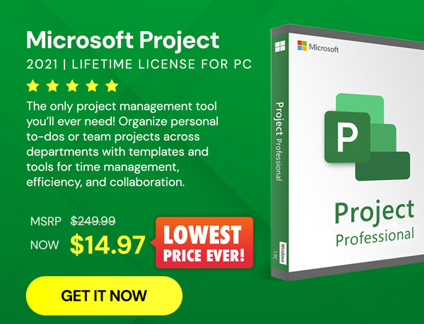 Microsoft Project 2021 Professional: Lifetime License for Windows