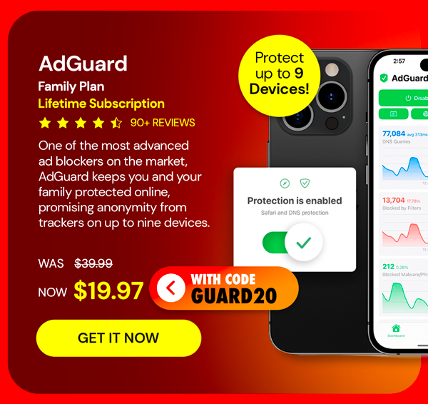 AdGuard Family Plan: Lifetime Subscription