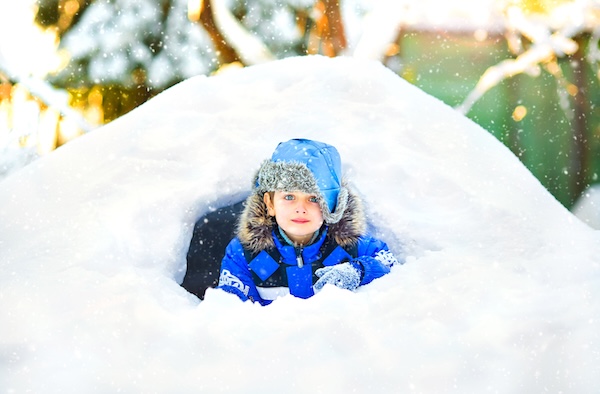 How to turn fresh snow into a tiny frozen fortress