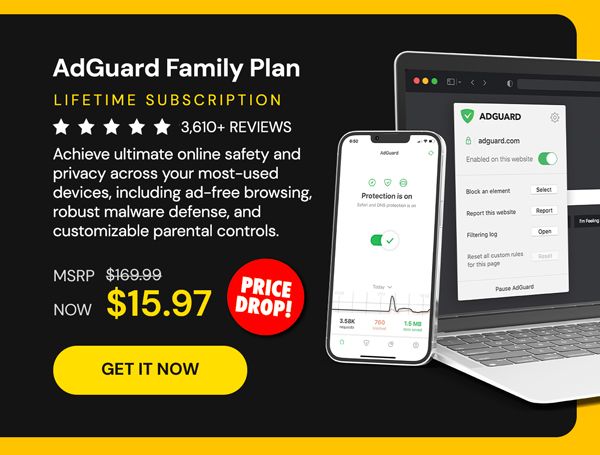 AdGuard Family Plan: Lifetime Subscription