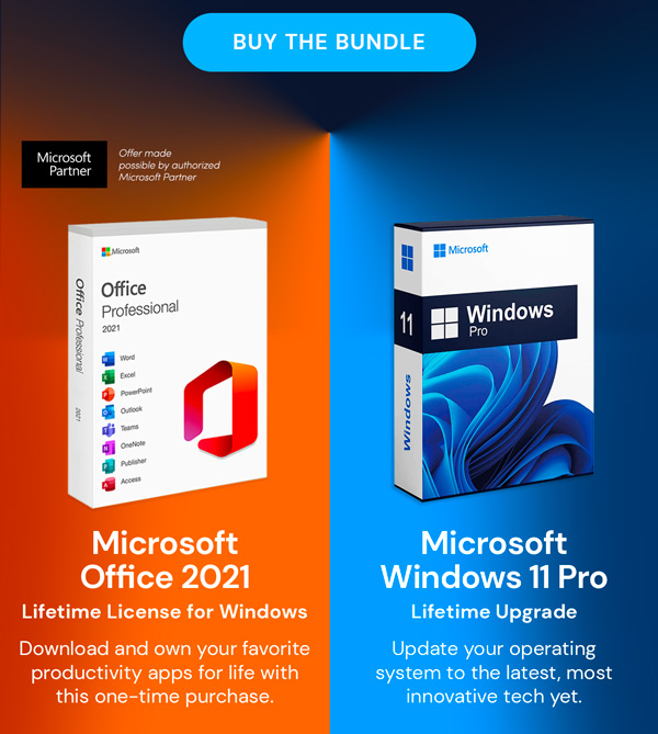 The Ultimate Microsoft Office Professional 2021 for Windows: Lifetime License + Windows 11 Pro Bundle