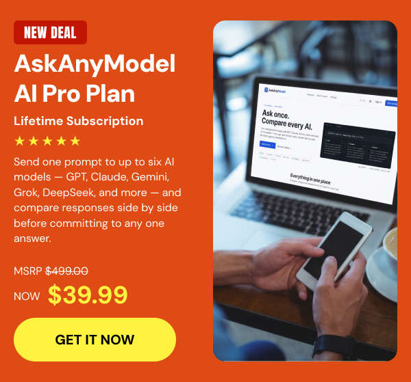 AskAnyModel AI Pro Plan Lifetime Subscription