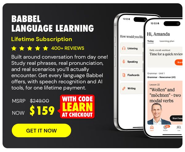 Babbel Language Learning: Lifetime Subscription (All Languages)