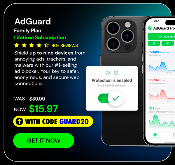 AdGuard Family Plan: Lifetime Subscription