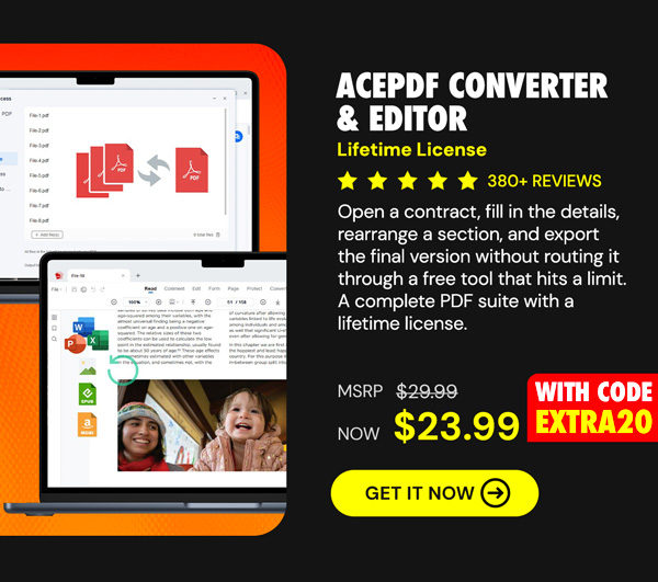 AcePDF Converter & Editor: Lifetime License