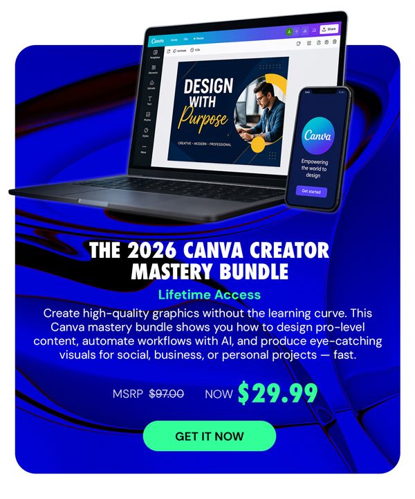 The 2026 Canva Creator Mastery Bundle
