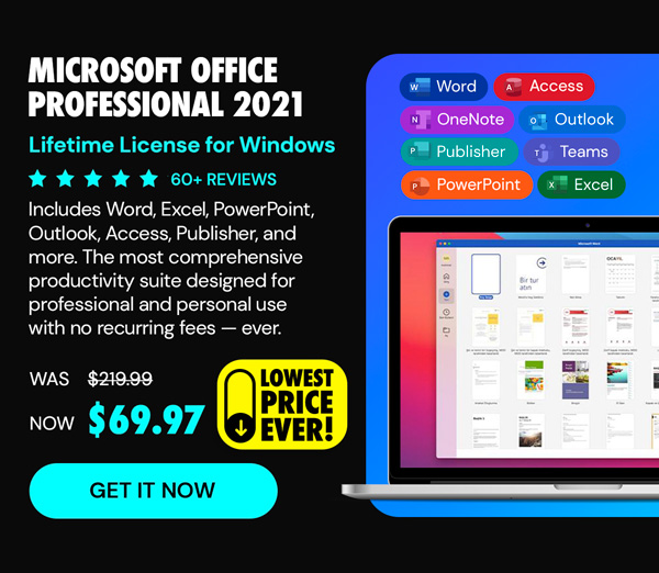 Microsoft Office Professional 2021 for Windows: Lifetime License