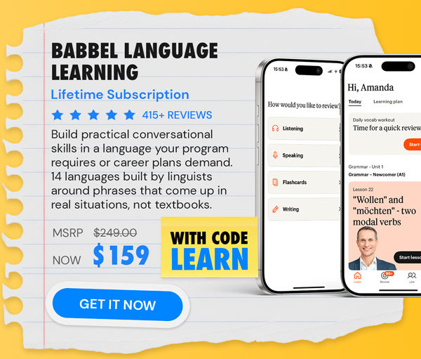 Babbel Language Learning: Lifetime Subscription (All Languages)