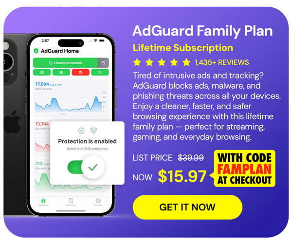 AdGuard Family Plan: Lifetime Subscription