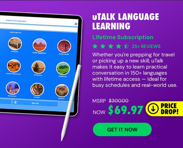 uTalk Language Learning: Lifetime Subscription (150+ Languages)