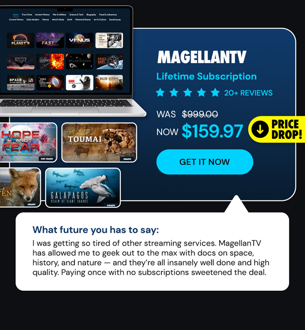 MagellanTV Documentary Streaming Service: Lifetime Subscription