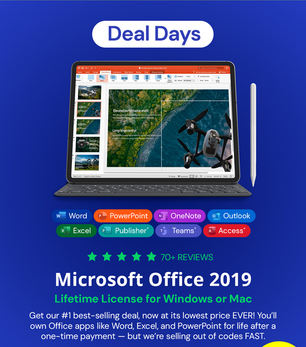 Microsoft Office 2019 for Windows or Mac | Lifetime License