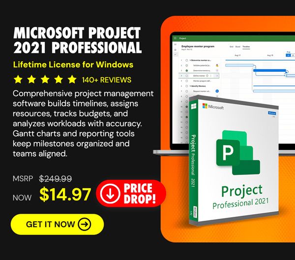 Microsoft Project 2021 Professional: Lifetime License for Windows