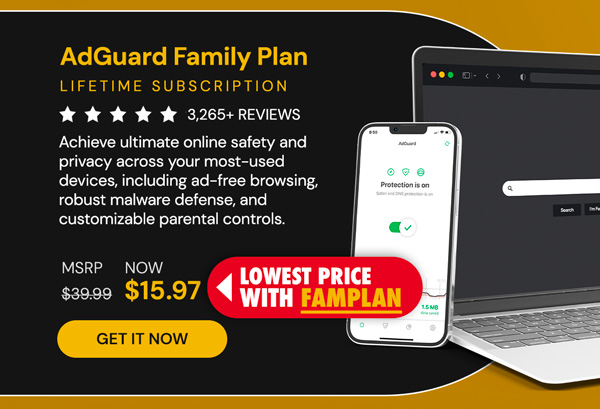 AdGuard Family Plan: Lifetime Subscription