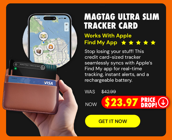 MagTag Ultra Slim Tracker Card - Works with Apple Find My App
