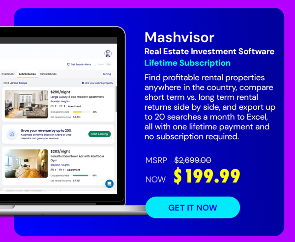 Mashvisor - Real Estate Investment Software - Standard: Lifetime Subscription