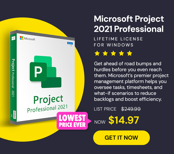 Microsoft Project 2021 Professional: Lifetime License for Windows