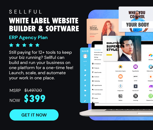 Sellful - White Label Website Builder & Software: ERP Agency Plan
