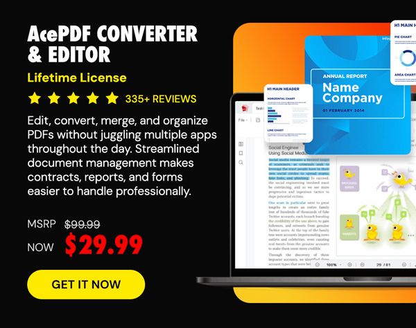 AcePDF Converter & Editor: Lifetime License