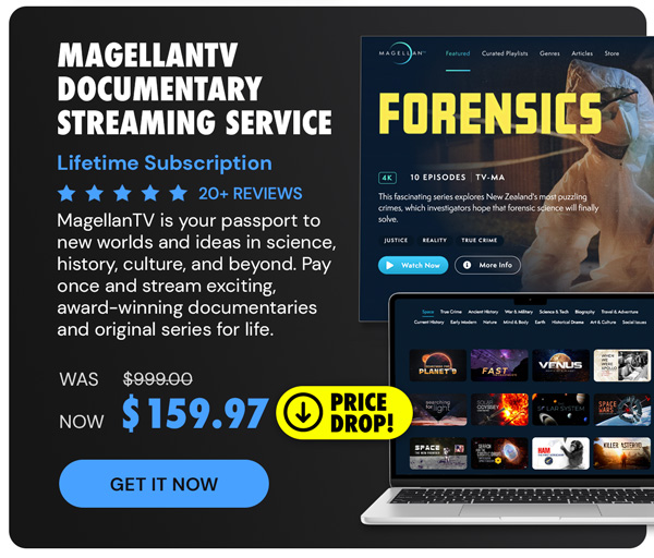 MagellanTV Documentary Streaming Service: Lifetime Subscription