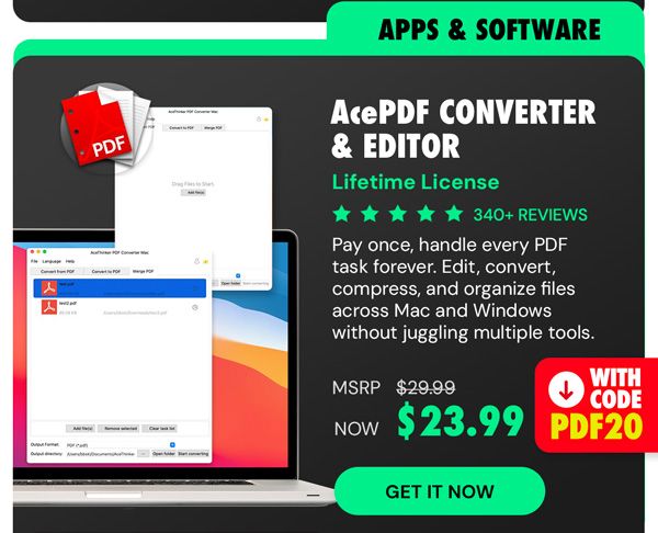 AcePDF Converter & Editor: Lifetime License