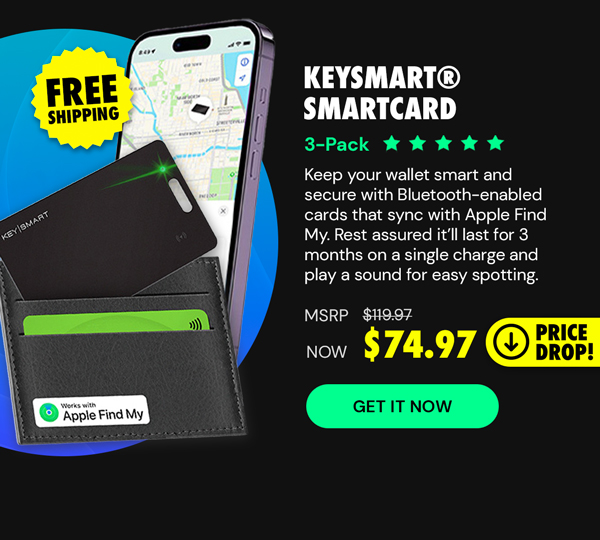 KeySmart® SmartCard - Works with Apple Find My (3-Pack)